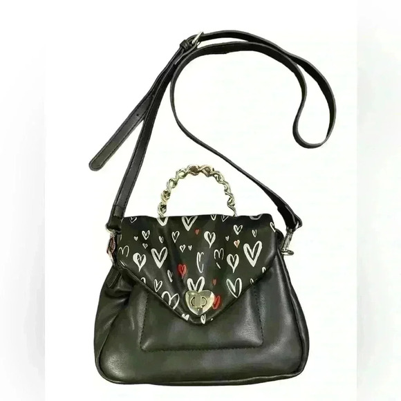 SKINNYDIP LONDON Leo Graffiti Hearts Mini Top Handle - Picture 5 of 11